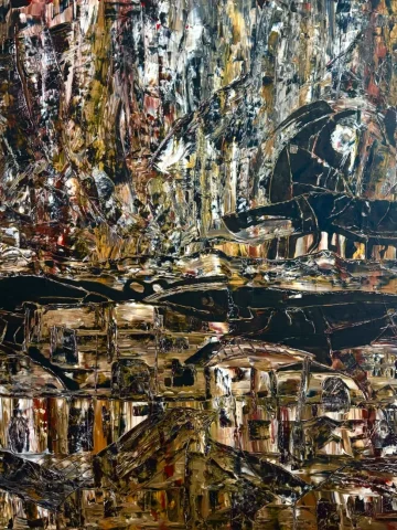 Jerusalem 100x100cm Acryl auf Leinwand 2022